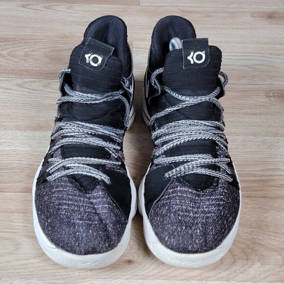 Nike Zoom KD 15 Oreo GS Shoes Size 7Y Black White Basketball Sneakers 918365-001 - Picture 3 of 8